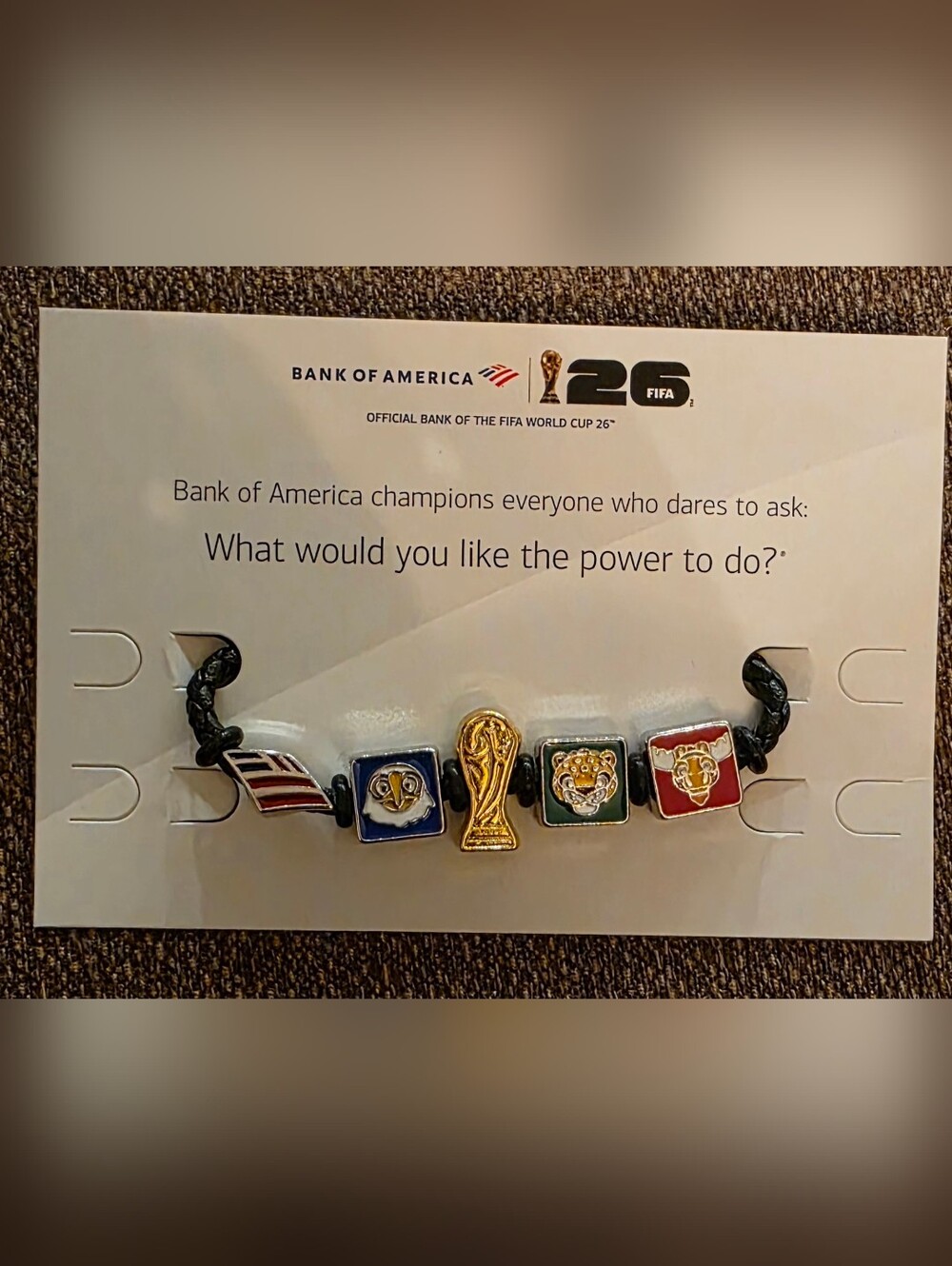 BOA Fifa World Cup 2026 Charm Bracelet